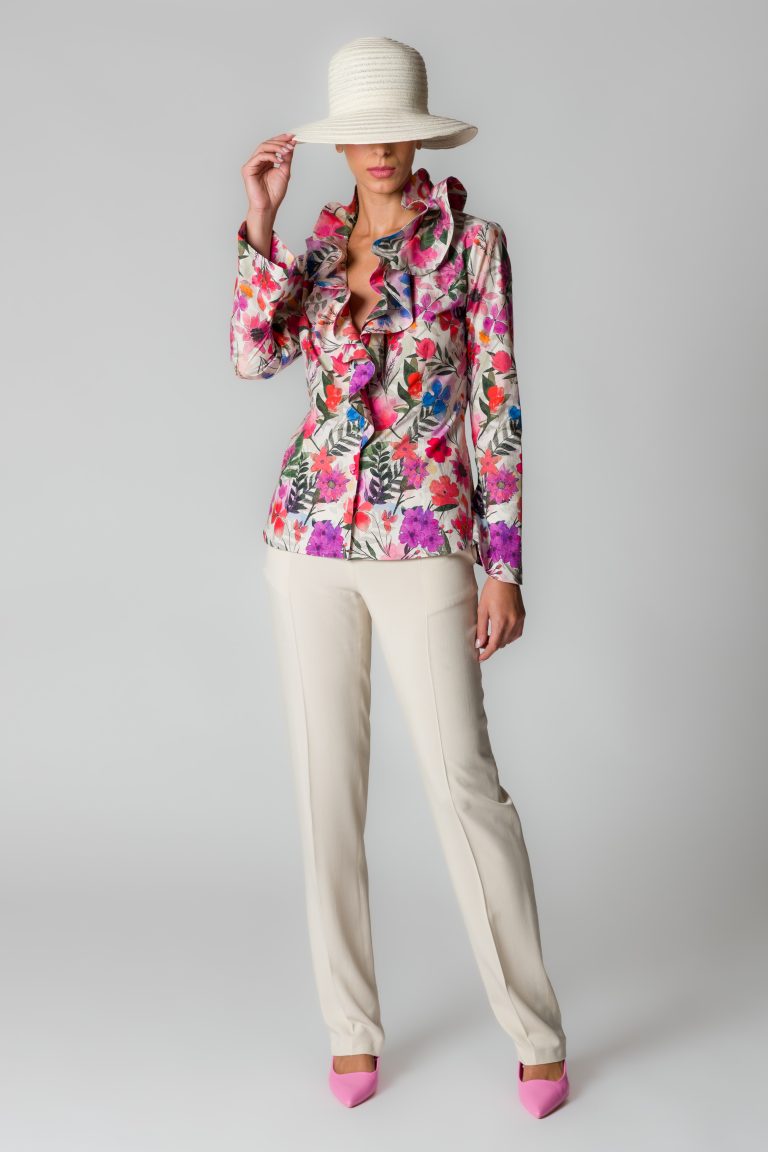 Camicia donna in cotone stampa floreale - immagine 4