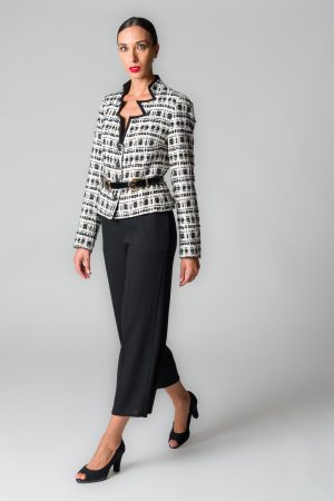 Pantaloni donna neri a gamba larga